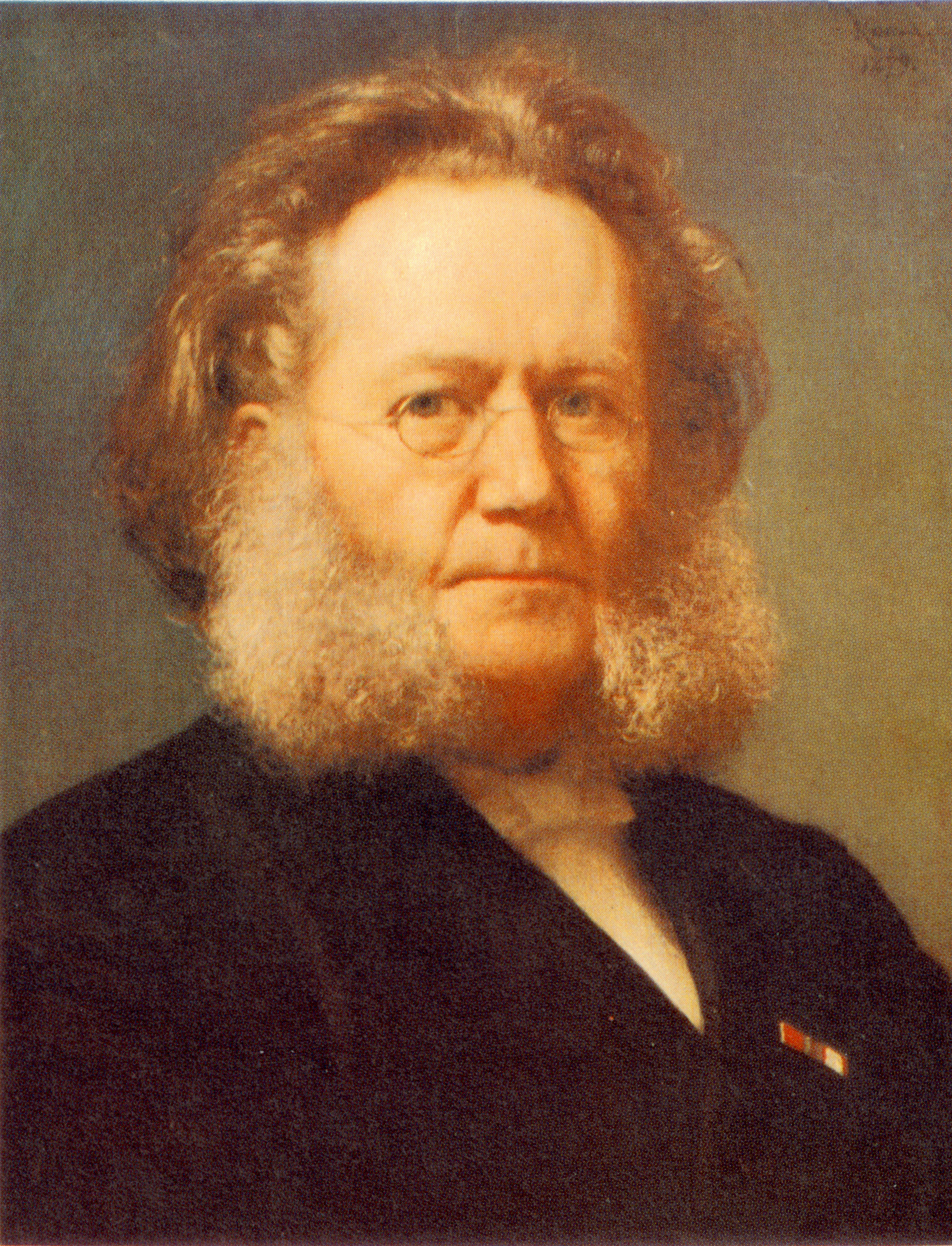 Portrait painting by Ole H. B. Olrik